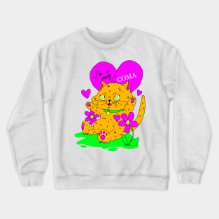 Coma Cat Crewneck Sweatshirt